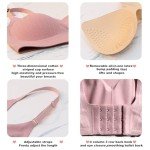 TUOZONE Wireless Push Up Bra for Women - Black