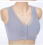 3-Pack Women's Cotton Front Close Lace Bras