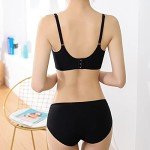 TUOZONE Wireless Push Up Bra for Women - Black