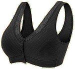 3-Pack Women's Cotton Front Close Lace Bras