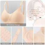 Comfortable Wireless Seamless Push-Up Bra for Women