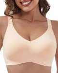 Wireless V Neck Seamless Bralette with Extender