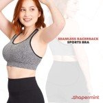 Seamless Wireless Sports Bra for Women, Gray