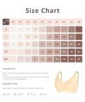 FeelinGirl Women's Wireless Full Coverage Bralette - Light Beige