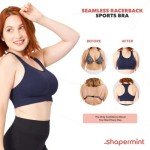 Seamless Wireless Sports Bra for Women, Gray