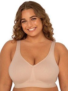 Wireless Cotton Bra for Women - Sand, 44DD