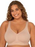 Wireless Cotton Bra for Women - Sand, 44DD