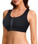 Nebility Women's Wireless Front Closure Sports Bra