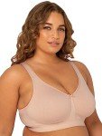 Wireless Cotton Bra for Women - Sand, 44DD