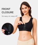 Nebility Women's Wireless Front Closure Sports Bra