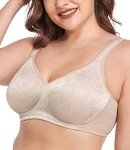 Wirarpa Women's Floral Wireless Full Coverage Bra