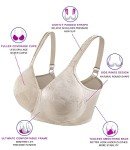 Wirarpa Women's Floral Wireless Full Coverage Bra
