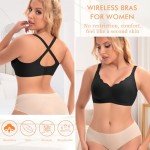 Wireless V Neck Scalloped Bralette with Extender
