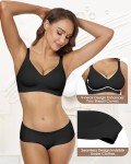HORISUN Wireless Bralette for Women - Black