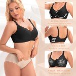 Wireless V Neck Scalloped Bralette with Extender