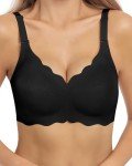 No Underwire V Neck Wireless Bralette for Women