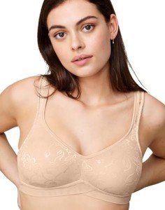 Wonderbra Women's Wireless Wide Underbust Bra, Nude