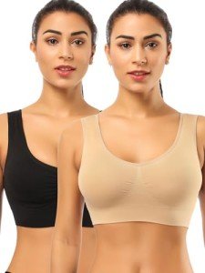 YADIFEN Women's Seamless Wireless Sports Bra Multipack