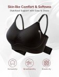 HOFISH 2-Pack Wireless Full Coverage Seamless Bras