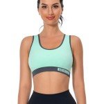 DEVECCO Women's Wireless Padded Sports Bra Multipack