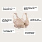 HACI Women's Wireless Back Support Posture Bra
