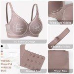 Wireless V Neck Seamless Bra with Extra Extender