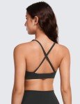 Deep V-Neck Wireless Yoga Bra for Women
