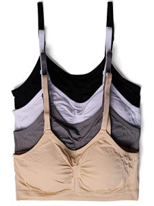 Kalon Women’s Wireless Cami Bras with Removable Pads