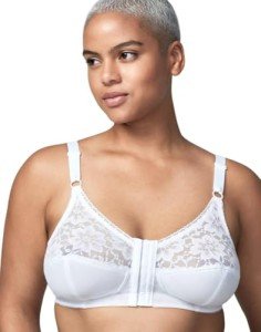 Wonderbra Women's Front Closure Wireless Bra - White