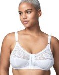 Wonderbra Women's Front Closure Wireless Bra - White