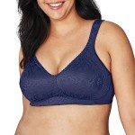 Playtex Women's Wireless Full-Coverage Bra, Blue Velvet