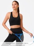 Wireless Workout Bras with Removable Padding for Women