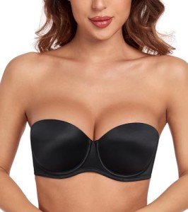 Push-Up Strapless Demi Bra with Multiway Options