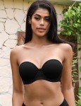 Deyllo Women's Multiway Strapless Underwire Bra - Black