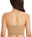 DotVol Women's Seamless Underwire Strapless Bra - Beige