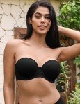 Deyllo Women's Multiway Strapless Underwire Bra - Black