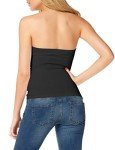 Black Strapless Tube Top for Women