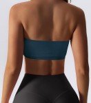 Boudaner Women's Wireless Strapless Sports Bra - Blue
