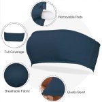 Boudaner Women's Wireless Strapless Sports Bra - Blue