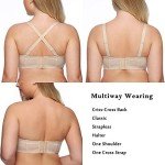 Plus Size Strapless Underwire Bra, Beige
