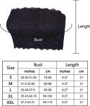 Floral Lace Tube Top Strapless Bras for Women