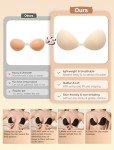 Beaulyn 2-Pack Sticky Push-Up Backless Bra
