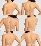 Lemorosy Women's Strapless Underwire Push-Up Bra