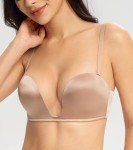 Lemorosy Women's Strapless Underwire Push-Up Bra