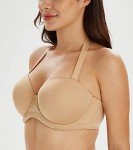 Lemorosy Women's Plus Size Strapless Push-Up Bra