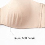 Delimira Women's Plus Size Strapless Minimizer Bra