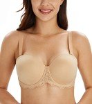 Lemorosy Plus Size Lace Strapless Multiway Bra