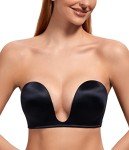 Exclare Women's Convertible Deep V Push Up Bra