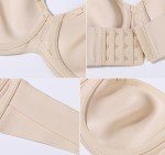 Plus Size Seamless Strapless Bandeau Bra in Beige