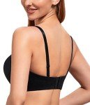 Exclare Women's Convertible Deep V Push Up Bra